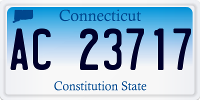 CT license plate AC23717