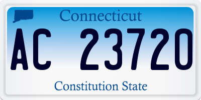 CT license plate AC23720