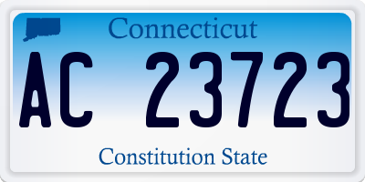 CT license plate AC23723