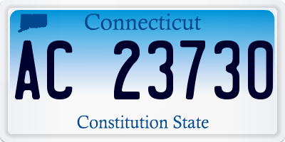 CT license plate AC23730