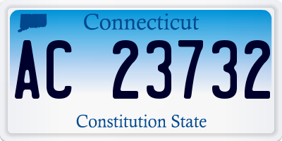 CT license plate AC23732