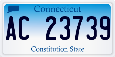 CT license plate AC23739