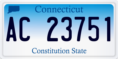 CT license plate AC23751