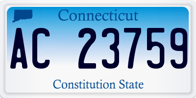 CT license plate AC23759