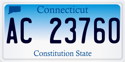 CT license plate AC23760