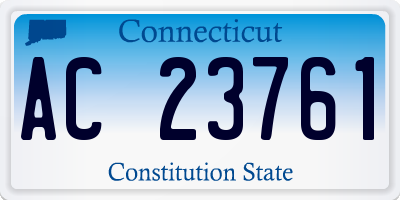 CT license plate AC23761