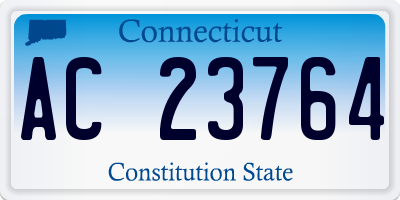 CT license plate AC23764