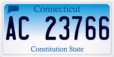 CT license plate AC23766