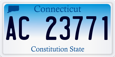 CT license plate AC23771