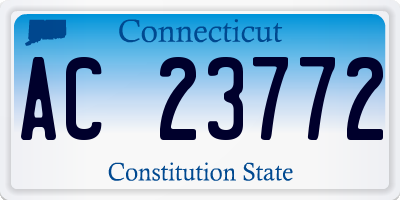 CT license plate AC23772