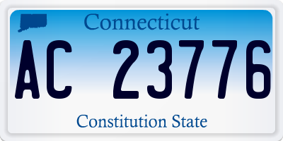 CT license plate AC23776