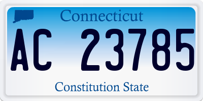 CT license plate AC23785