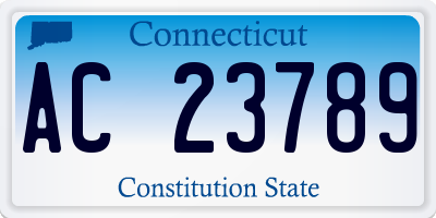 CT license plate AC23789