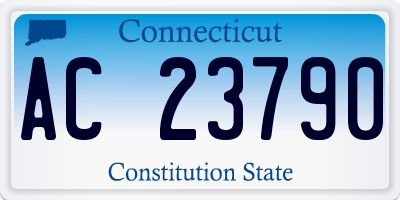 CT license plate AC23790