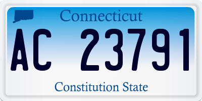 CT license plate AC23791