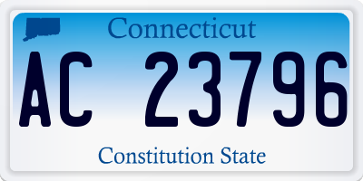 CT license plate AC23796