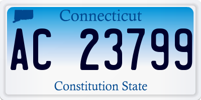CT license plate AC23799