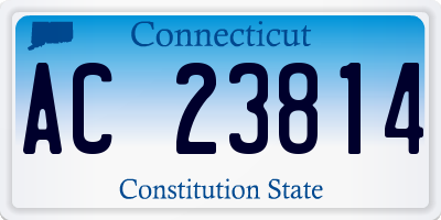 CT license plate AC23814