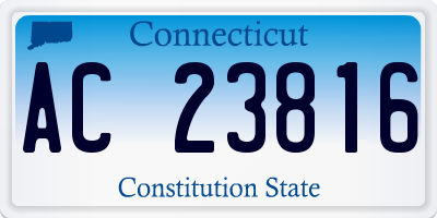 CT license plate AC23816