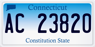 CT license plate AC23820