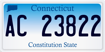 CT license plate AC23822
