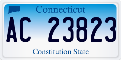 CT license plate AC23823