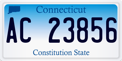 CT license plate AC23856