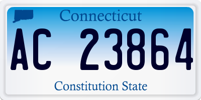 CT license plate AC23864