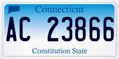 CT license plate AC23866