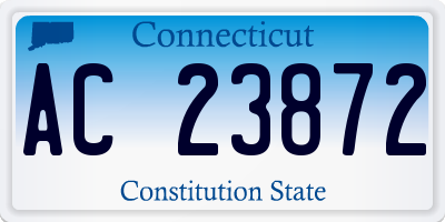 CT license plate AC23872