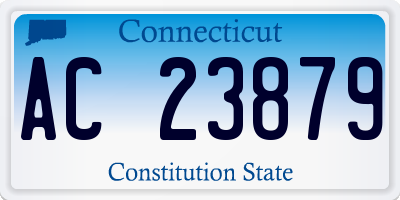 CT license plate AC23879