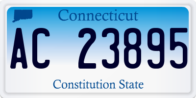 CT license plate AC23895