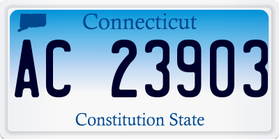 CT license plate AC23903