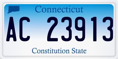 CT license plate AC23913
