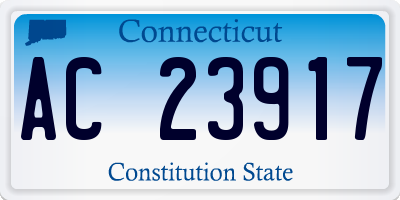 CT license plate AC23917