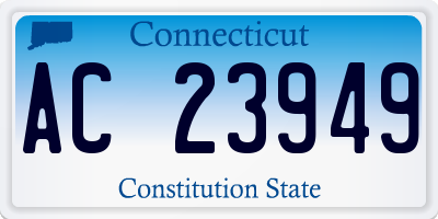 CT license plate AC23949
