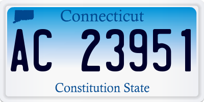 CT license plate AC23951