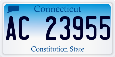 CT license plate AC23955