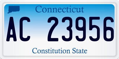 CT license plate AC23956
