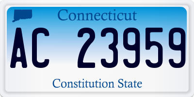 CT license plate AC23959