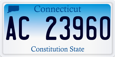 CT license plate AC23960