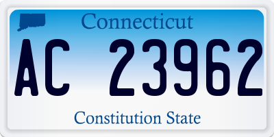 CT license plate AC23962