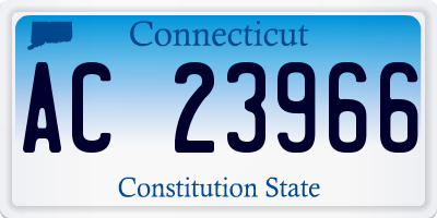 CT license plate AC23966