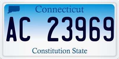 CT license plate AC23969