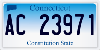 CT license plate AC23971