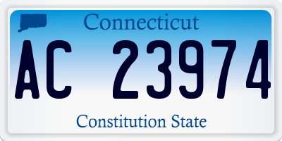 CT license plate AC23974