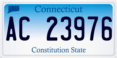 CT license plate AC23976