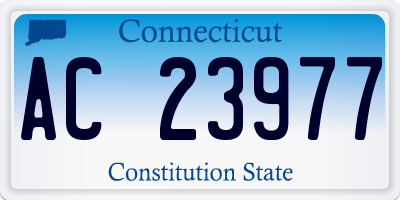 CT license plate AC23977