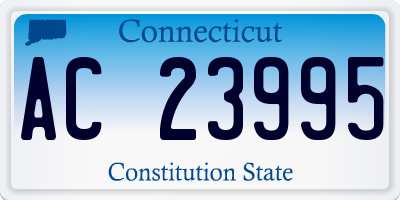 CT license plate AC23995