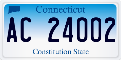 CT license plate AC24002